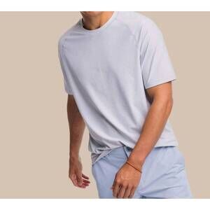 NEW SOUTHERN TIDE short sleeve brrrilliant performance tee in platinum grey